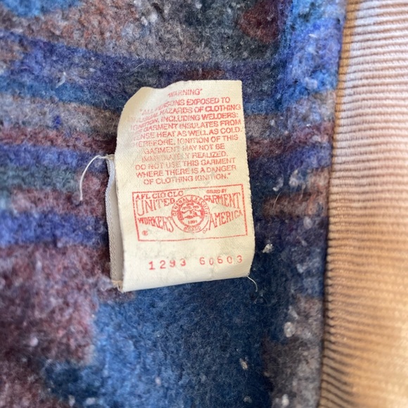 VTG Carhartt Blanket Lined Distressed Light Denim Faded Jacket Sz L. #PJB008 - Picture 6 of 16